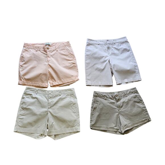 Bundle Lot of 4 Chino Shorts Set Size 12 - Picture 1 of 3